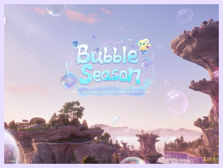 As belas aventuras da temporada de bolhas da Infinity Nikki para duplas. (Infinity Nikki via Youtube)